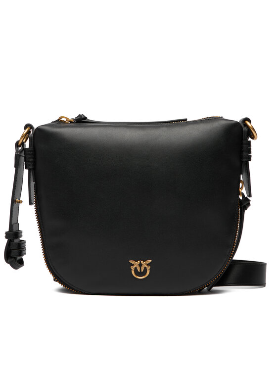 PINKO PINKO Дамска чанта Hobo Zip Around Mini Ai 25-26 PLTT 105332 A0QO Черен