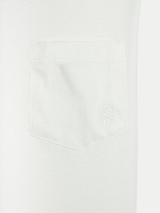 United Colors Of Benetton United Colors Of Benetton Μπλουζάκι 3KWZC10JK Λευκό Regular Fit