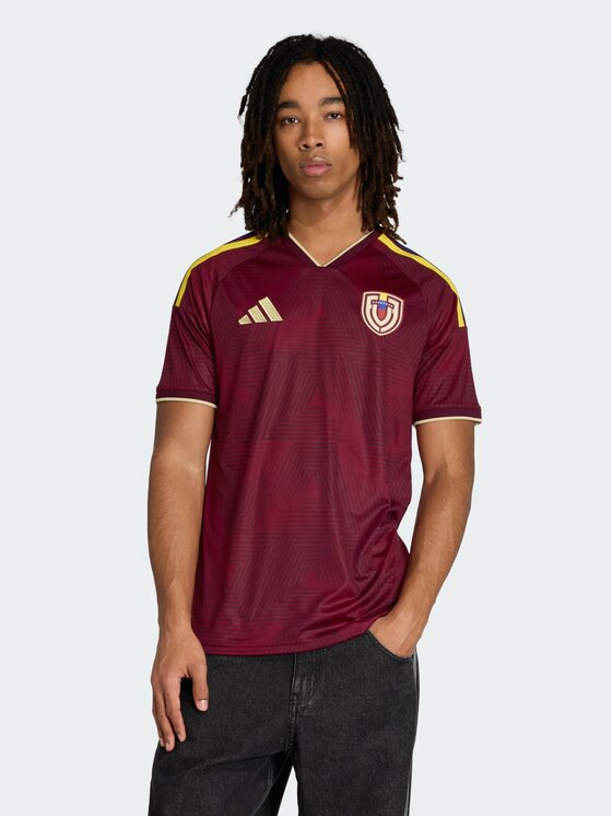 adidas adidas Koszulka techniczna USA Jersey Czerwony Slim Fit