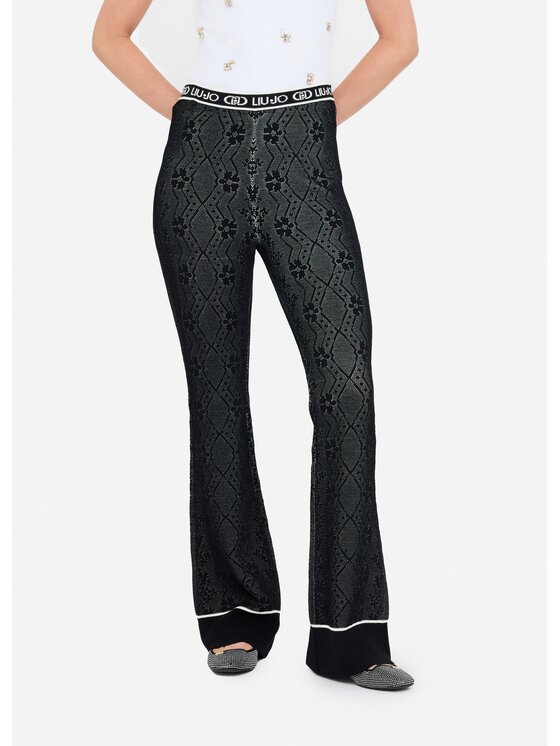 Liu Jo Liu Jo Pantaloni di tessuto TF5065MS55N03N66 Nero Slim Fit