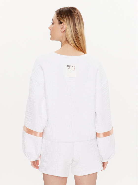 Felpa 3RTM40 TJLRZ 1100 Bianco Relaxed Fit