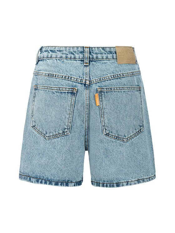 MissDenim MissDenim Szorty jeansowe Baseline Midi Shorts Niebieski Regular Fit
