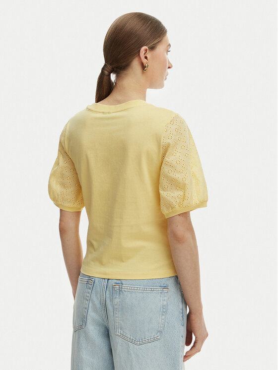 Vero Moda Vero Moda Bluzka Janni 10340706 Żółty Regular Fit