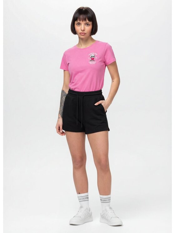 PITBULL PITBULL T-Shirt CHEW ON THIS Różowy Regular Fit