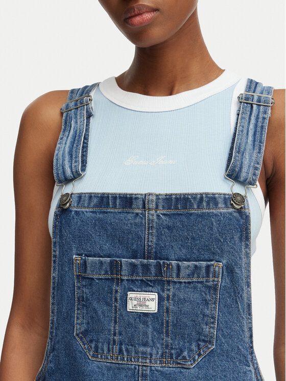 Guess Jeans Guess Jeans Sukienka jeansowa W6GK25 D5M4O Niebieski Regular Fit