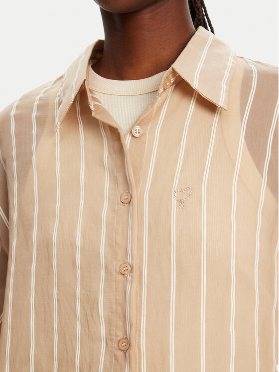 LOLA CASADEMUNT LOLA CASADEMUNT Košile LS2515045 Béžová Relaxed Fit