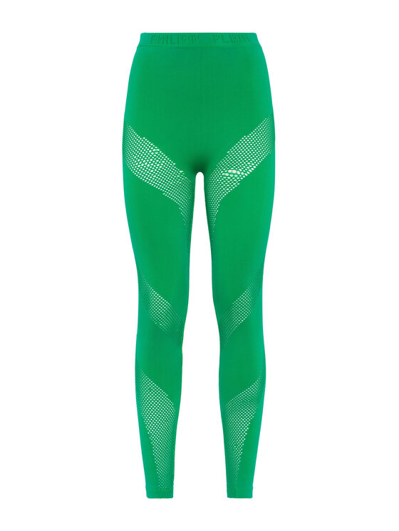 PHILIPP PLEIN PHILIPP PLEIN Legginsy 475 Zielony Skin Tight Fit
