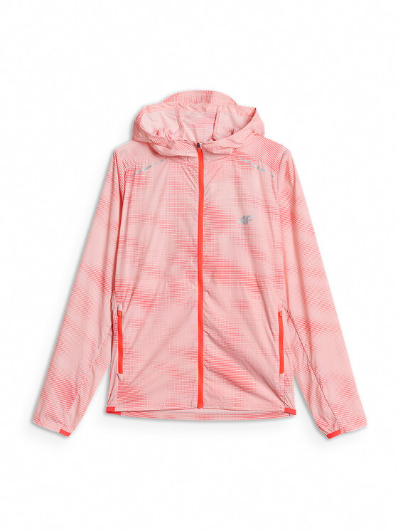 4F 4F Kurtka do biegania JOY MOTION Koralowy Regular Fit