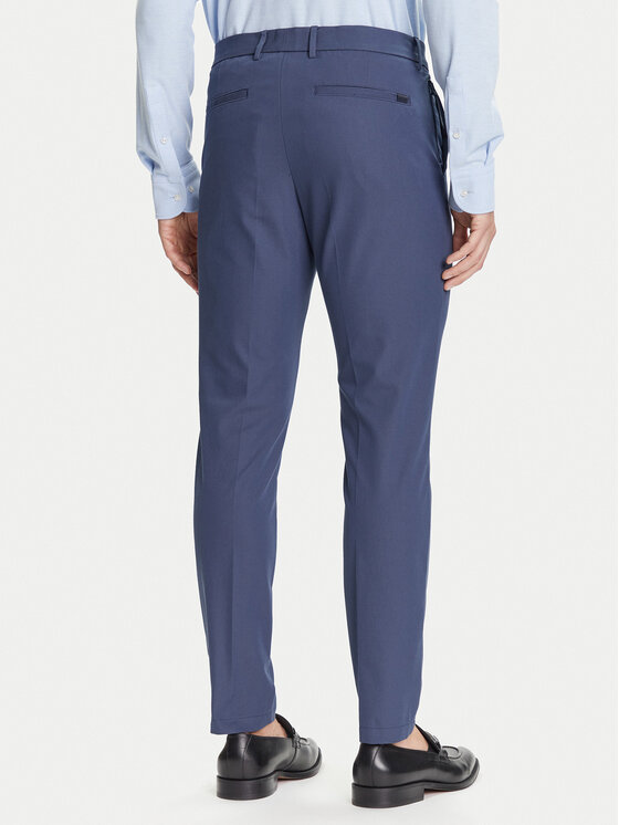 BOSS BOSS Chino kalhoty P-Kaiton1 50543945 Modrá Slim Fit