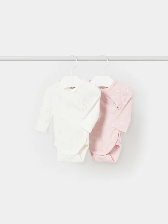 Mayoral 2er-Set Bodys 2.733 Rosa Regular Fit