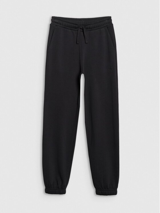 4F 4F Παντελόνι φόρμας 4FJWMM00TTROM1188-20S Μαύρο Oversize