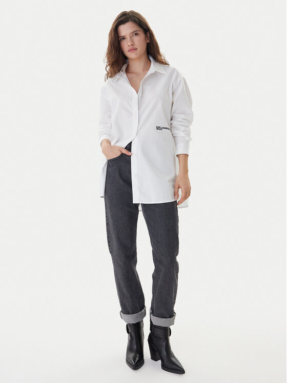 Karl Lagerfeld Jeans Karl Lagerfeld Jeans Риза A3W11010 Бял Regular Fit