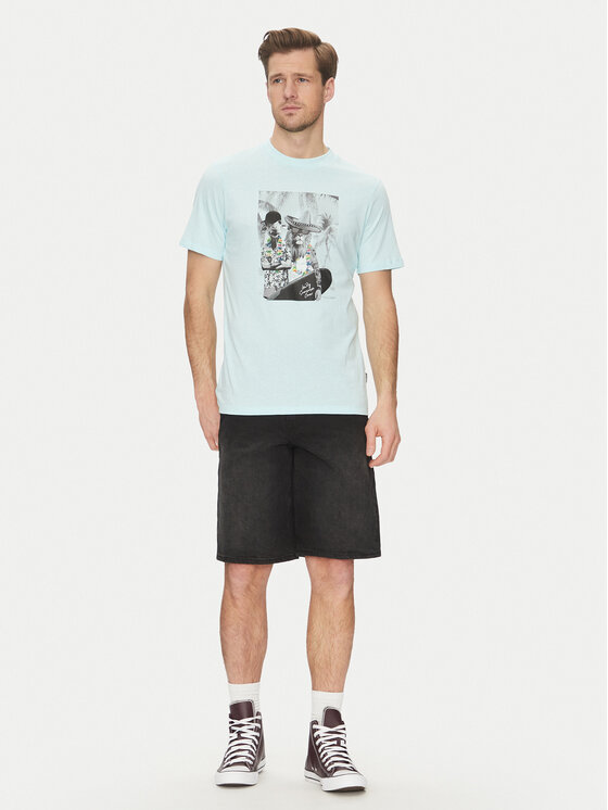 Blend Blend T-Shirt 20718283 Zielony Regular Fit