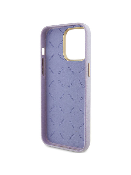 Guess Guess Etui na telefon iPhone 15 Pro Fioletowy