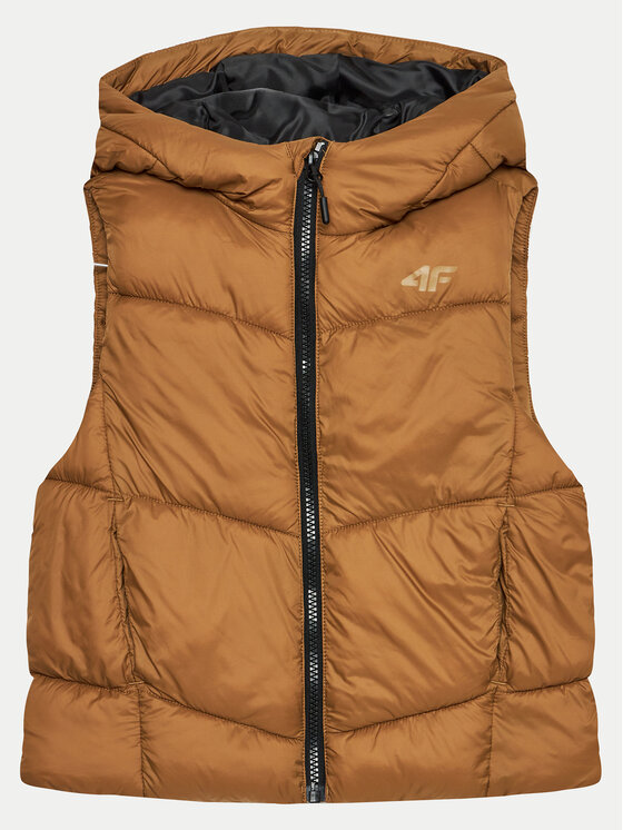 4F 4F Жилет 4FJWAW24TVJAM134 Коричневий Regular Fit
