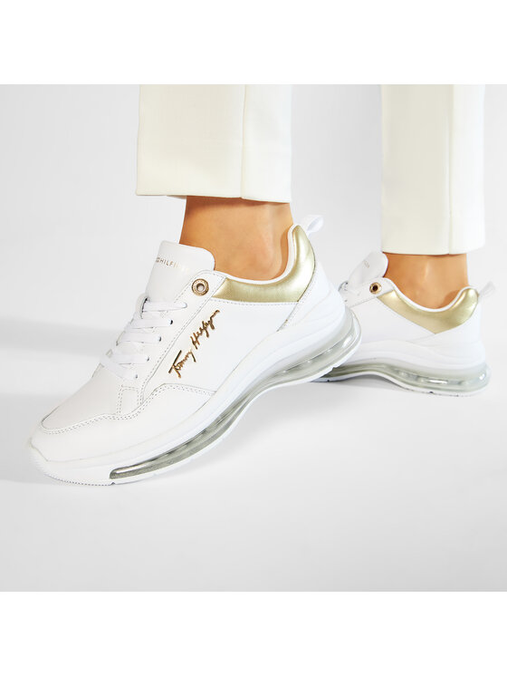 Tommy Hilfiger Sneakers City Air Runner Metallic FW0FW05797 WeiB Modivo