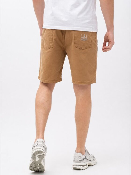 Jigga Wear Jigga Wear Szorty materiałowe Na lato urlop wakacje 130822 Beżowy Regular Fit
