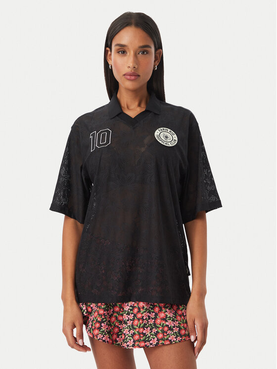 adidas Majica Farm Rio KR0238 Črna Loose Fit