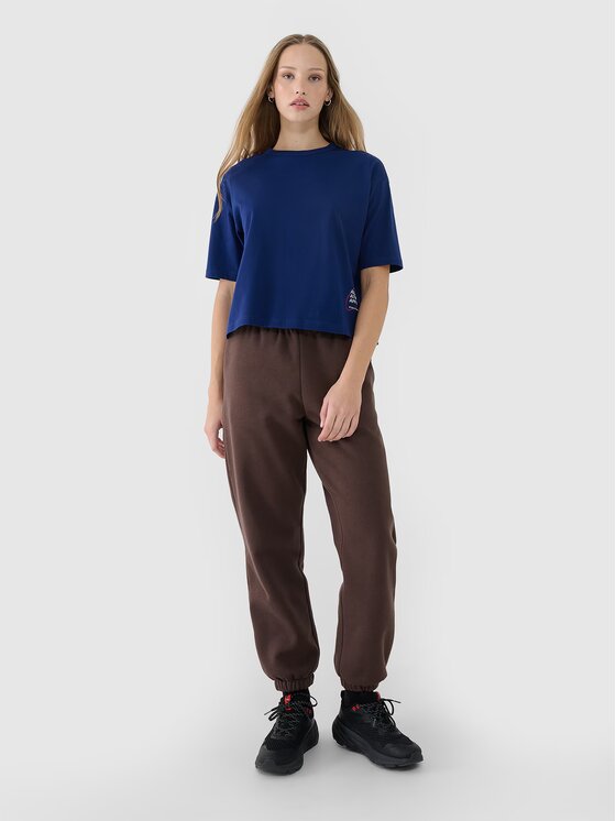 4F 4F T-Shirt 4FWSS25TTSHF1971-30S Modrá Oversize