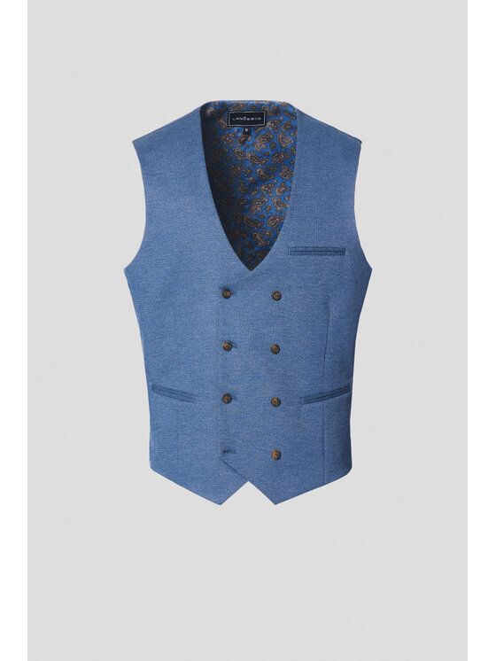 Lancerto Lancerto Kamizelka Santadi KA131125000007 Granatowy Slim Fit