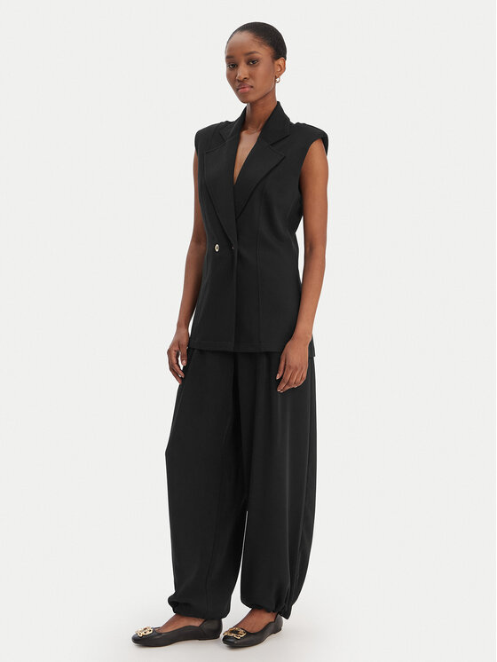 Liu Jo Sport Liu Jo Sport Riidest püksid TA6150 TS923 Must Regular Fit