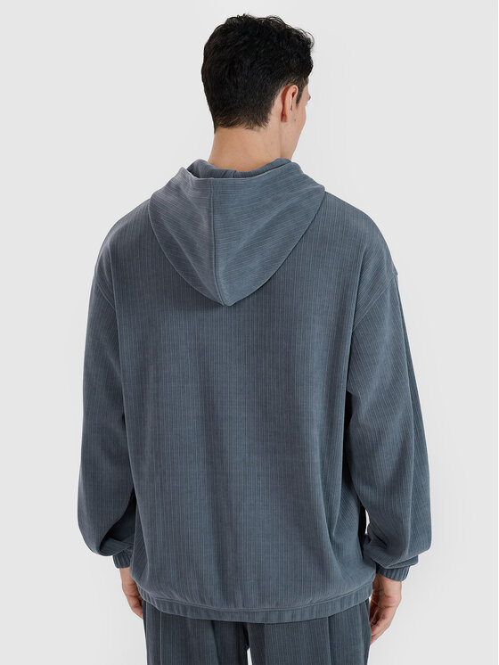 4F 4F Bluza MIDSHOP TEXTILE Szary ciemny Oversize
