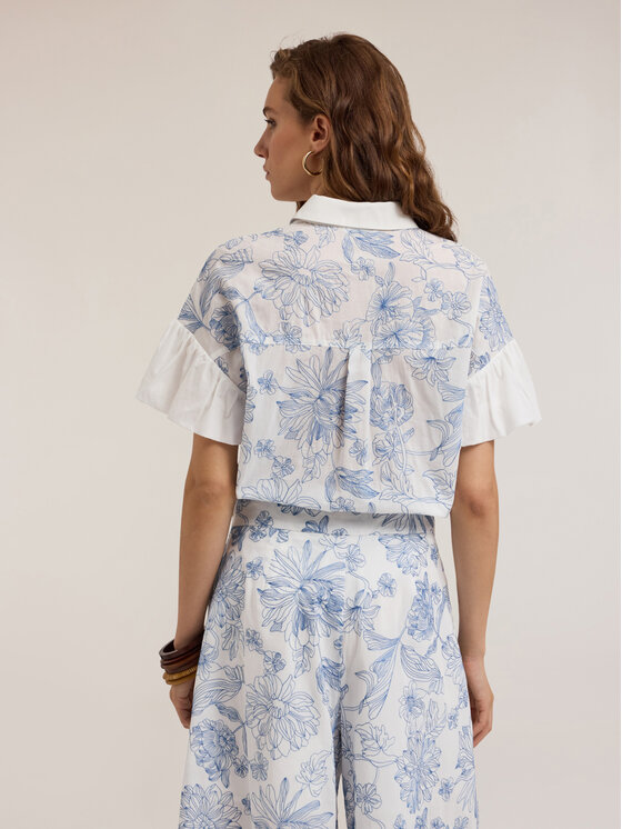 Motivi Motivi Camicia 5243Q000811N0S1 Turchese Regular Fit