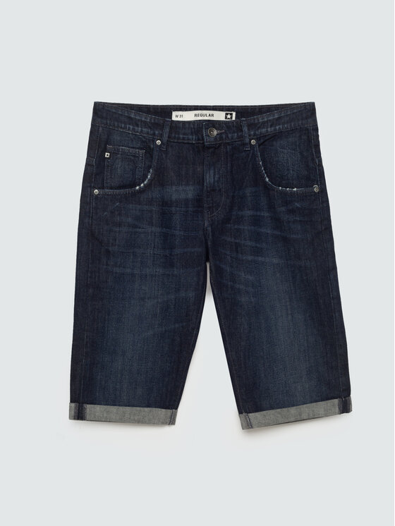BIG STAR BIG STAR Kurtka jeansowa CONNER Granatowy Regular Fit