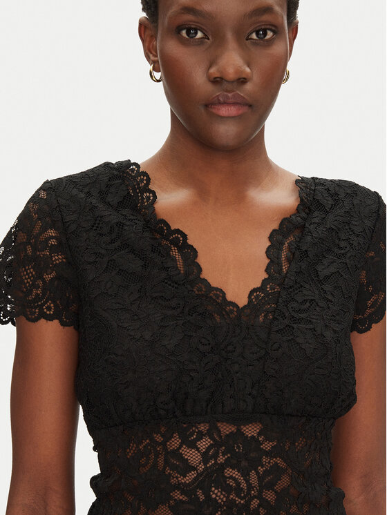 Morgan Morgan Bluză 241-DANSA Negru Slim Fit