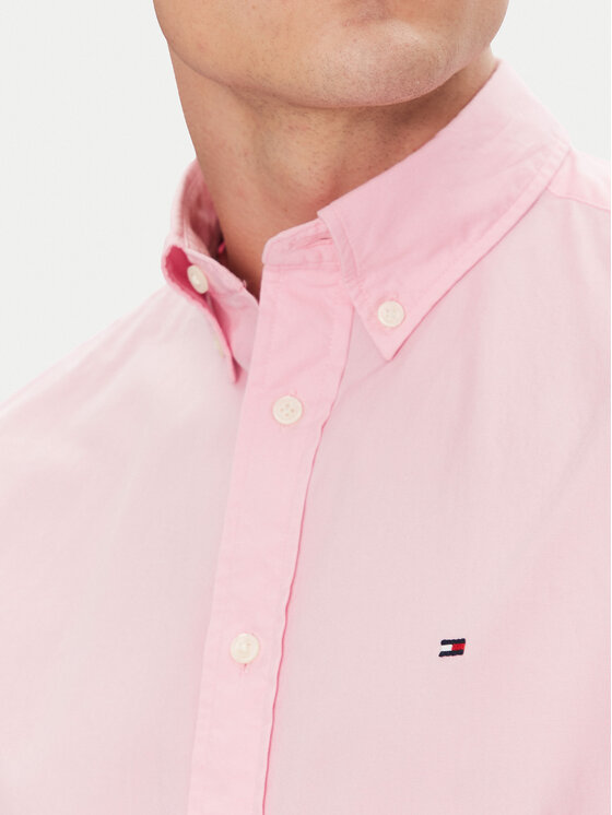 Tommy Hilfiger Tommy Hilfiger Cămașă MW0MW37550 Roz Regular Fit