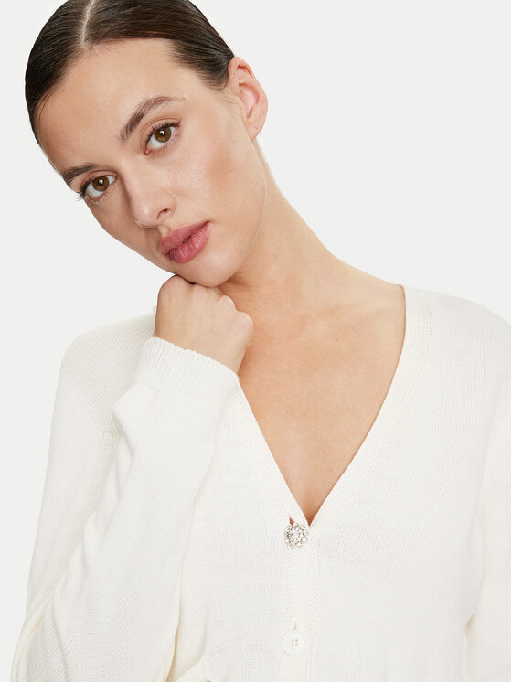 ViCOLO ViCOLO Kardigāns 77107B Écru Relaxed Fit