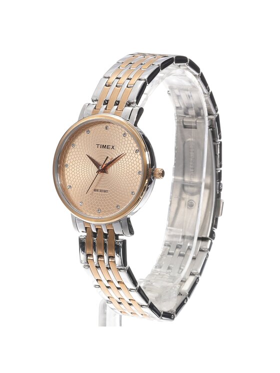 Timex Timex Ρολόι TW2T38700 Ροζ χρυσό