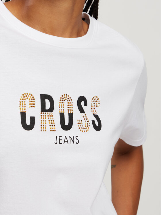 Cross Jeans Cross Jeans T-Shirt 56142-008 Biały Regular Fit