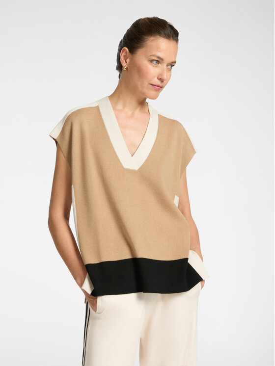 Elena Mirò Elena Mirò Maglione M445Z000583N0B1 Beige Regular Fit