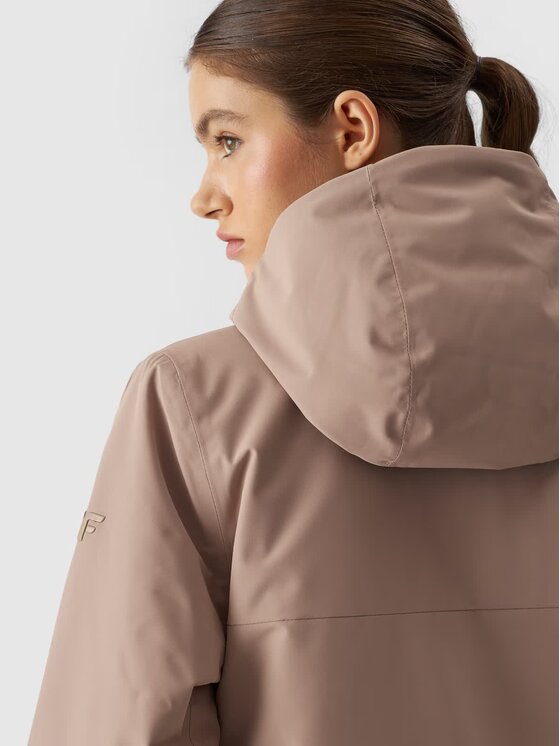 4F 4F Parka 4FWAW24TTJAF560-82S Czarny Regular Fit