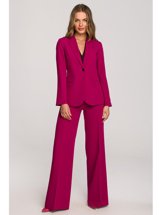 Stylove Stylove Marynarka S310 Fioletowy Regular Fit