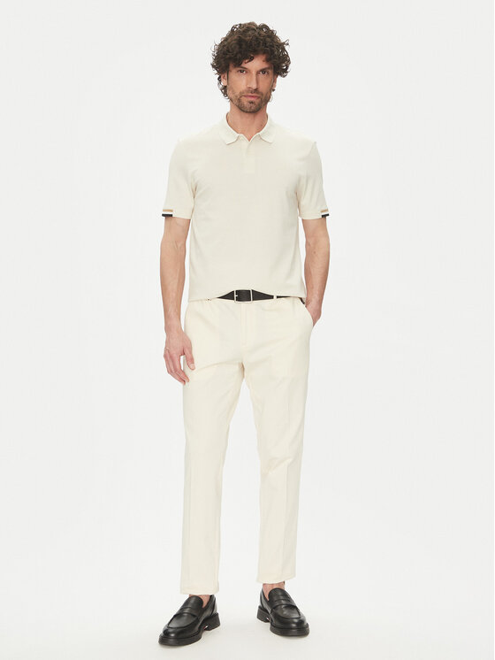 BOSS BOSS Polo Parlay 147 50467113 Écru Regular Fit