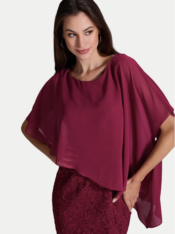 Swing Swing Kokteilinė suknelė 77760410 Vyšninė Regular Fit
