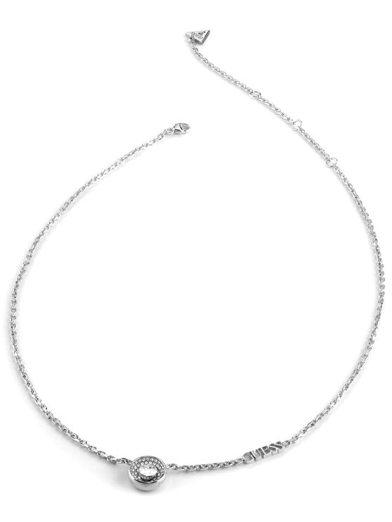 Guess Guess Naszyjnik JUBN03398JW-RH Srebrny