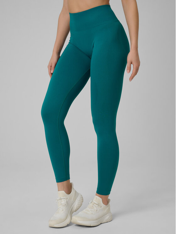 4F 4F Legginsy MULTI ACTIVE Turkusowy Slim Fit