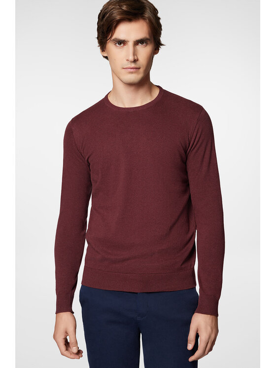 Próchnik Próchnik Sweter PM8 SW073224000011 Bordowy Regular Fit