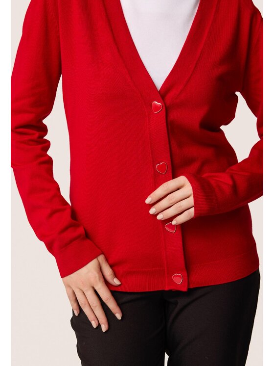QUIOSQUE QUIOSQUE Svetr 6VF004 Červená Regular Fit