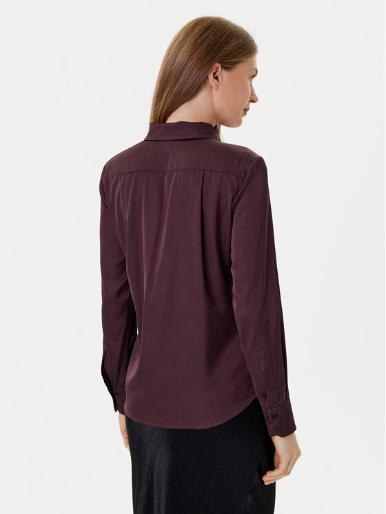 Marella Marella Риза Naples 2525116051 Бордо Regular Fit
