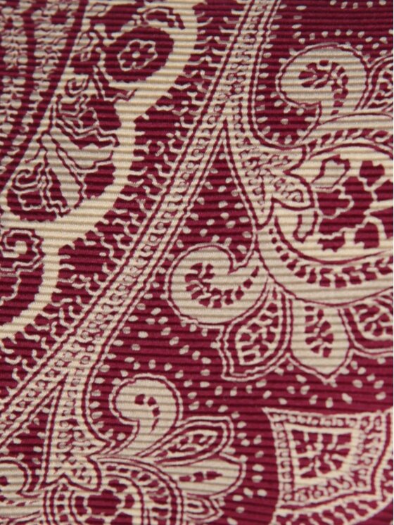 ELSNER ELSNER Cravatta SEVEN FOLD JEDWAB DRUKOWANY A5902 Bordeaux