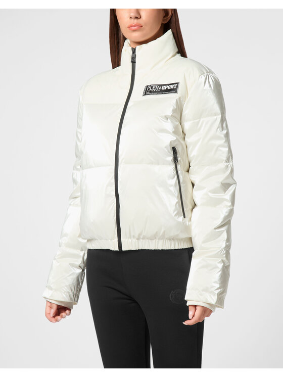 Plein Sport Plein Sport Kurtka bomber 14203 Biały Regular Fit