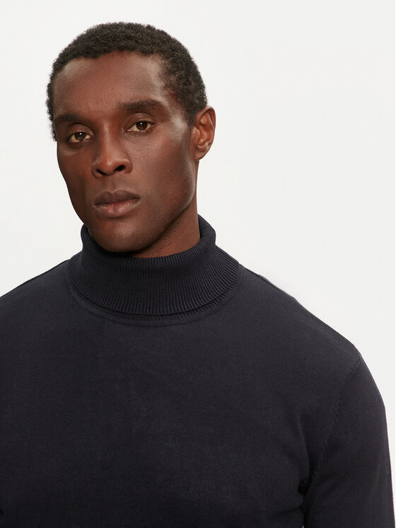 Brave Soul Brave Soul Rollkragenpullover MK-230HUME02 Dunkelblau Regular Fit