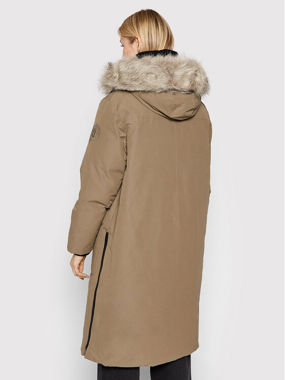 Tommy Hilfiger Tommy Hilfiger Parka Maxi WW0WW31920 Μπεζ Regular Fit