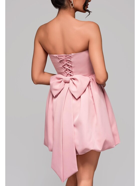 Ombre Ombre Sukienka koktajlowa LA-OM-DLR126 Różowy Regular Fit