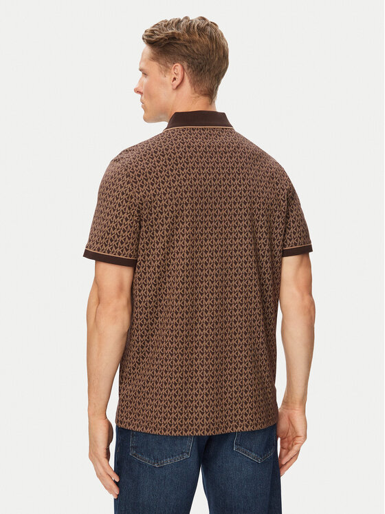 MICHAEL Michael Kors MICHAEL Michael Kors Poloshirt CS650V848T Dunkelbraun Regular Fit