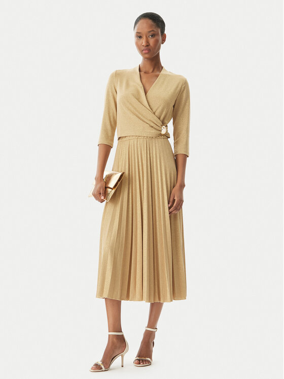 Rinascimento Rinascimento Coctailkleid CFC0122980003 Goldfarben Regular Fit